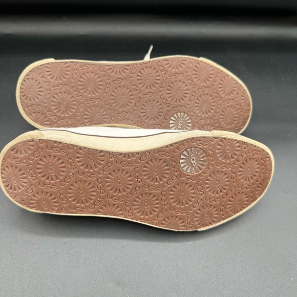 UGG Australia Evers Women's Sneakers US 7.5 Cream Canvas Shoes - Picture 10 of 15